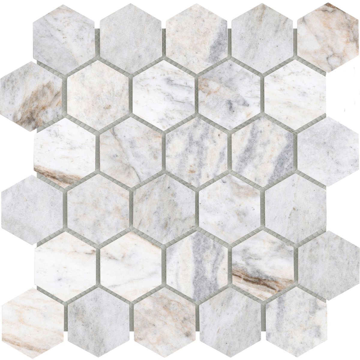 Valsecca Honed 2 Hexagon Mosaic